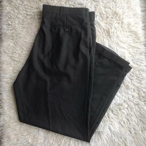 Savane Elements Dress Pants Womens Sz 16 Wool DuPont Teflon Black Career Vintage